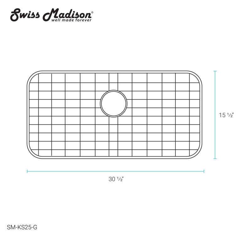 Swiss Madison 33 X 18 Stainless Steel Kitchen Sink Grid Wayfair Canada